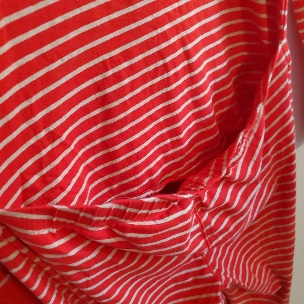Jcrew Womens Red Striped Union One Piece Pajama Size M Long Johns Loungewear